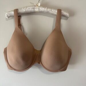 Ambrielle Women Full Figure Everyday Full Coverage Underwire Bra 42DD Nude Beige